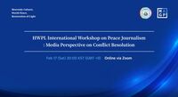 Journalisten weltweit vereint für Friedensjournalismus