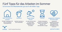 Wenn’s heiß wird: So gelingt das Arbeiten im Sommer