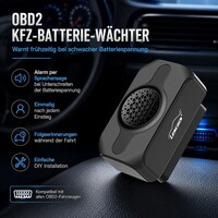 Lescars OBD2-Kfz-Batterie-Wächter mit Sprachansage