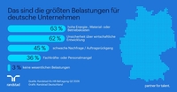 Kosten und Unsicherheit belasten Betriebe am  stärksten
