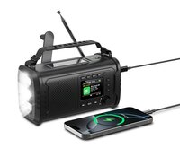 VR-Radio Kurbel-Notfall-Digitalradio SOL-1555, 20.000 mAh