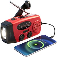 auvisio Kurbel-Notfallradio DOR-810 mit Taschenlampe