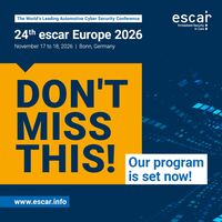 escar Europe 2026: Weltweit führende Konferenz für Fahrzeug-Cybersicherheit stellt Programm-Schwerpunkte vor